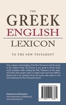 Greek-English Lexicon to the New Testament achterzijde