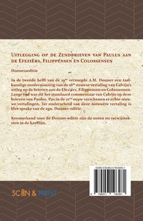 Uitlegging op de Zendbrieven van Paulus aan de Efeziërs, Filippensen en Colossensen achterzijde