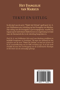 Het Evangelie van Markus achterzijde