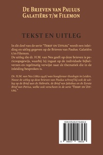 De Brieven van Paulus: Galatiërs t/m Filemon achterzijde