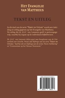Het Evangelie van Mattheus achterzijde
