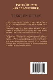 Paulus' Brieven aan de Korinthiërs achterzijde