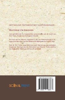 Het Nieuwe Testament met Aantekeningen 1 achterzijde