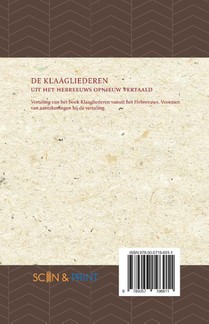 De Klaagliederen achterzijde