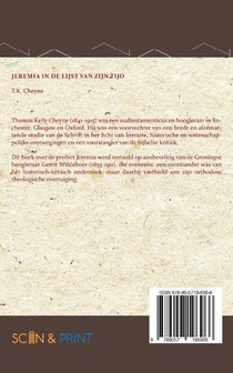 Jeremia in de lijst van zijn tijd achterzijde