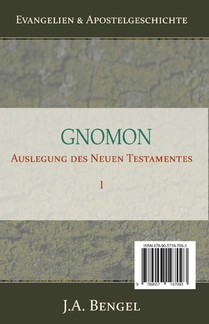 Gnomon - Auslegung des Neuen Testamentes I achterzijde