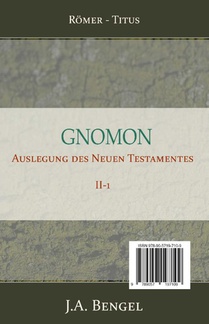 Gnomon - Auslegung des Neuen Testamentes II-1 achterzijde