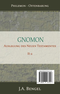 Gnomon - Auslegung des Neuen Testamentes II-2 achterkant