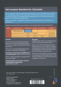 Basiskennis calculatie (BKC) achterzijde