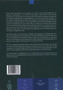 Handboek militair recht achterzijde