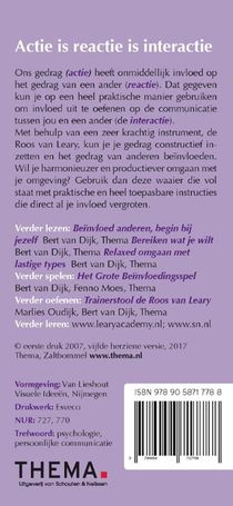 Actie is reactie achterkant