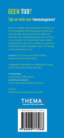 Geen tijd? achterkant