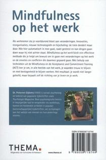 Mindfulness op het werk achterzijde