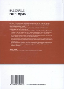 Basiscursus PHP7 en MySQL achterzijde