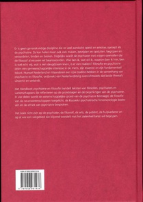 Handboek psychiatrie en filosofie achterzijde