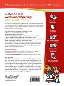 Oefenen met werkwoordspelling voor groep 7 en 8 achterzijde