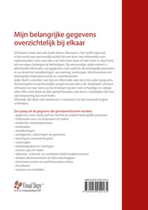 Mijn belangrijke gegevens overzichtelijk bij elkaar achterzijde