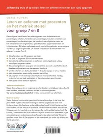 Leren en oefenen met procenten en metriek stelsel voor groep 7 en 8 achterzijde