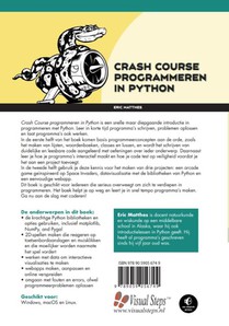 Crash course programmeren in Python achterzijde