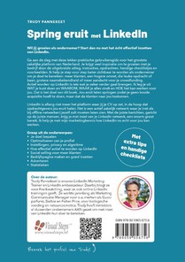 Spring eruit met LinkedIn achterzijde