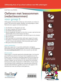 Oefenen met leessommen (redactiesommen) voor groep 5 achterzijde