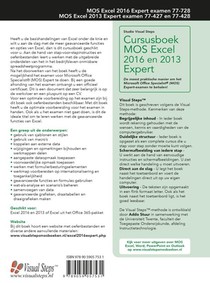 Cursusboek MOS Excel 2016 en 2013 Expert achterzijde