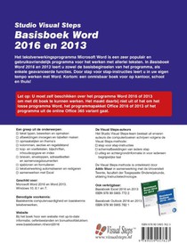 Basisboek Word 2016 en 2013 achterzijde