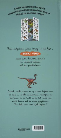 Zoek en vind de dino's achterzijde