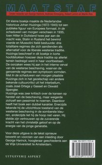 In de schaduwen van morgen achterzijde