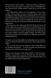 Heinrich Mann Een biografie achterzijde