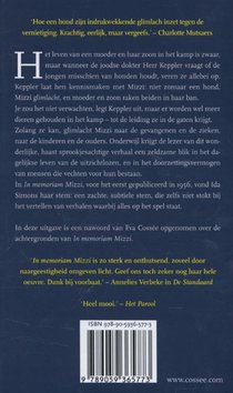 In memoriam Mizzi achterzijde