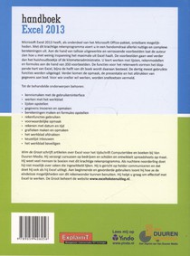 Handboek Excel 2013 achterzijde