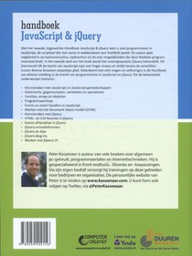 Handboek JavaScript & jQuery achterzijde