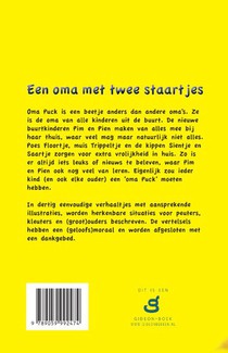 Een oma met twee staartjes achterzijde
