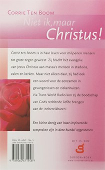 Niet ik, maar Christus achterzijde