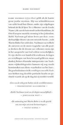 De vertellingen van Rabbi Nachman achterzijde