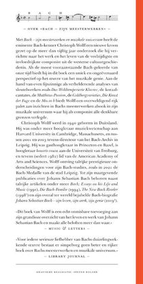 Bach - zijn meesterwerken en muzikale universum achterzijde