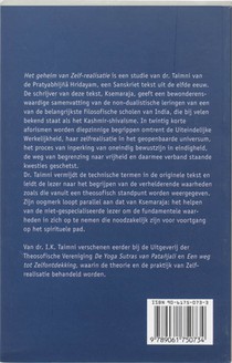 Het geheim van zelf-realisatie achterzijde