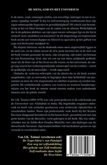 De mens, God en het universum achterzijde