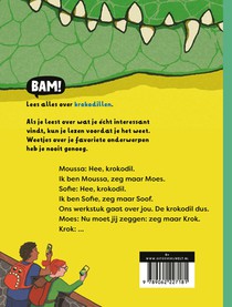 BAM! Ik lees: Hee, krokodil achterzijde