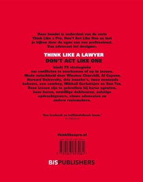 Think Like a Lawyer, Don't Act Like One achterzijde