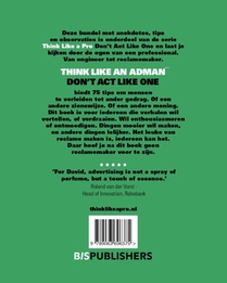 Think Like an Adman achterzijde