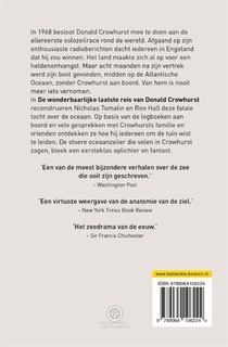 De wonderbaarlijke laatste reis van Donald Crowhurst achterzijde