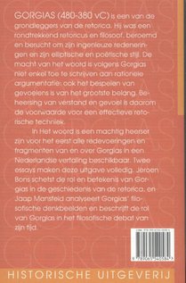 Het woord is een machtig heerser achterzijde
