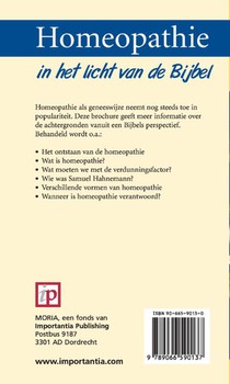 Homeopathie achterzijde