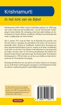 Krishnamurti achterzijde