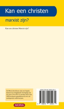Kan een christen marxist zijn? achterzijde