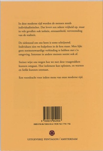 Individu en eenzaamheid achterzijde