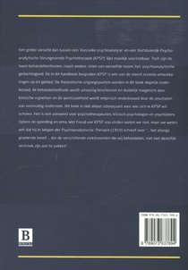 Kortdurende psychoanalytische steungevende psychotherapie achterzijde