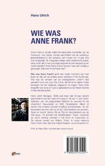 Wie was Anne Frank? achterzijde